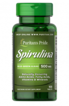 Puritan's Pride Spirulina 500mg 100 табл