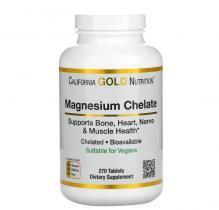 California GOLD Nutrition Magnesium Chelate 270 tabs