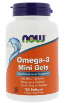 Now Foods Omega-3 Mini Gels 90 капс