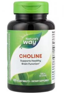Natures Way Choline 500 mg 100 vtab
