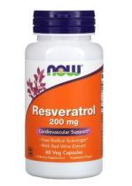 Now Foods Natural Resveratrol  200 mg 60 вег.капс
