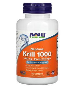 Now Foods Neptune Krill 1000 mg 60 softgels
