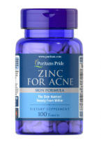 Puritan's Pride Zinc for Acne 100 табл