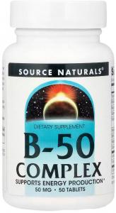 Source Naturals B-50 Complex 50 mg 50 tab