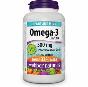 Webber Naturals Omega-3 EPA/DNA 500 mg 200 softgels